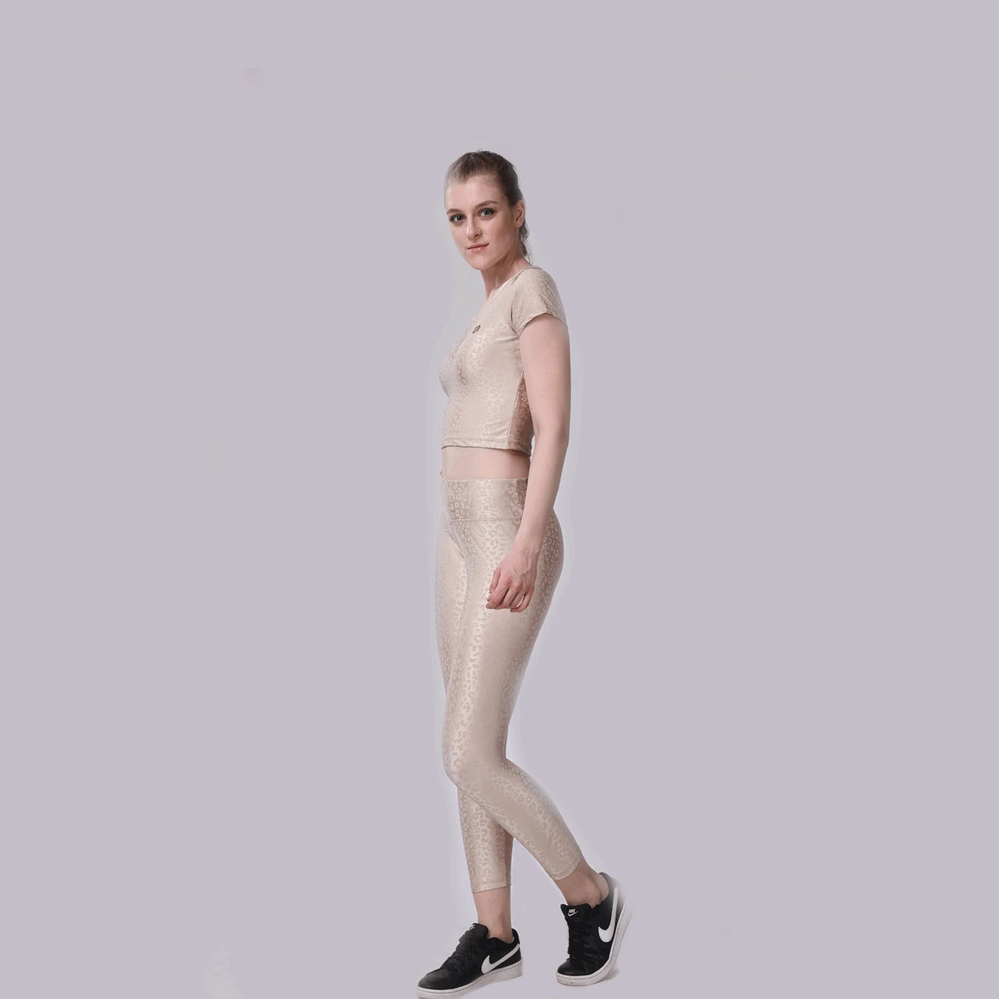 Dynamic Leopard Anti-Moisture Special Edition Crop Top & Tighty