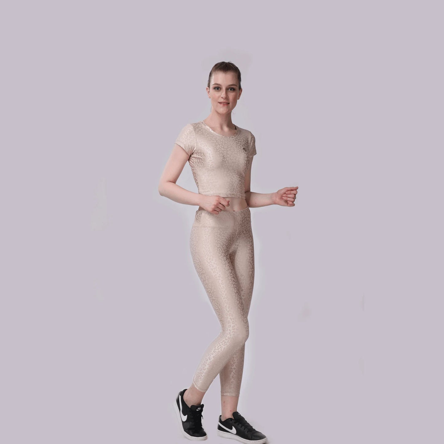 Dynamic Leopard Anti-Moisture Special Edition Crop Top & Tighty