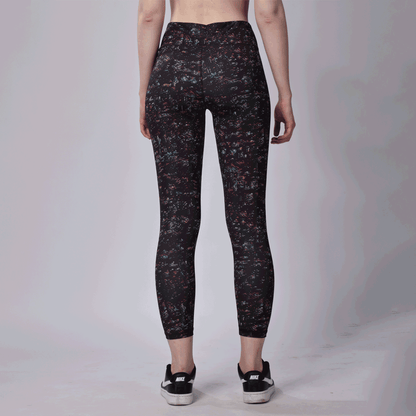 Seamless Yoga Dry-Fit Up Rise HD-Printed Ankle Leggy