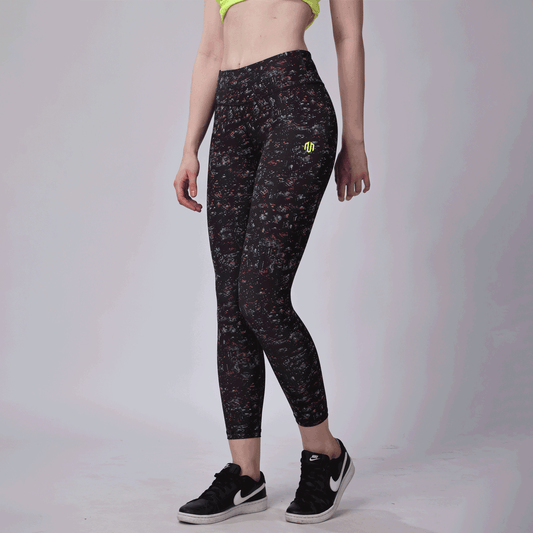 Seamless Yoga Dry-Fit Up Rise HD-Printed Ankle Leggy WS24/0016