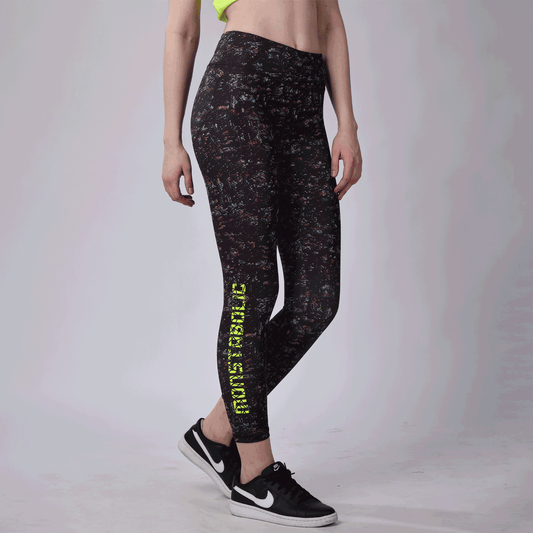 Seamless Yoga Dry-Fit Up Rise HD-Printed Ankle Leggy WS24/0016