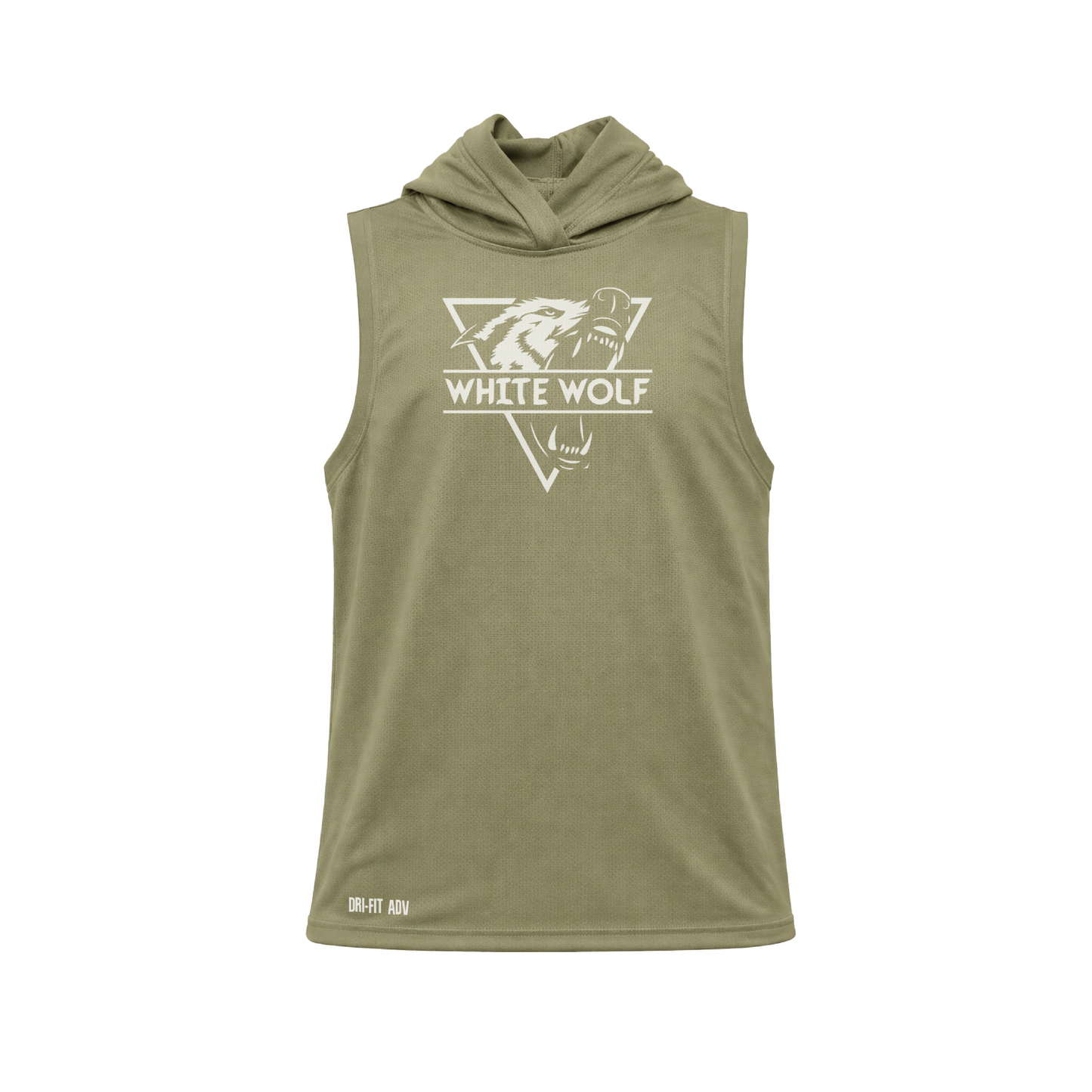 White Wolf Fit Gym Hoodie Tank